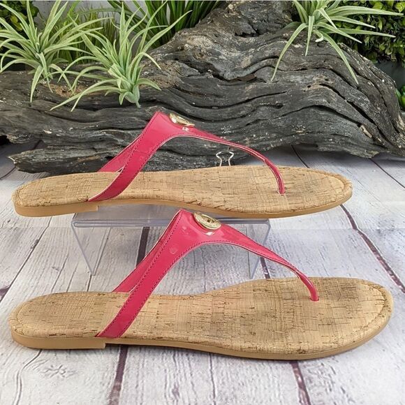 COLE HAAN Tabitha Slip-On Thong Flat Sandals - Pink - Picture 3 of 9